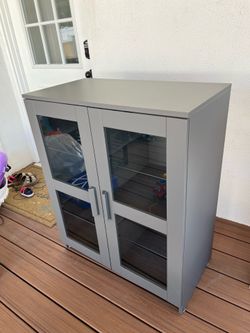 IKEA Cabinet with Glass Doors