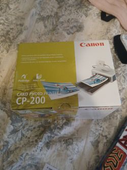 Canon Card Photo Printer Cp-200 With Camera Included