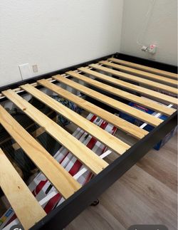 Bed Frame with Wood Slats