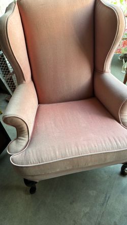 A set of Vintage Wingback Armchair with Casters