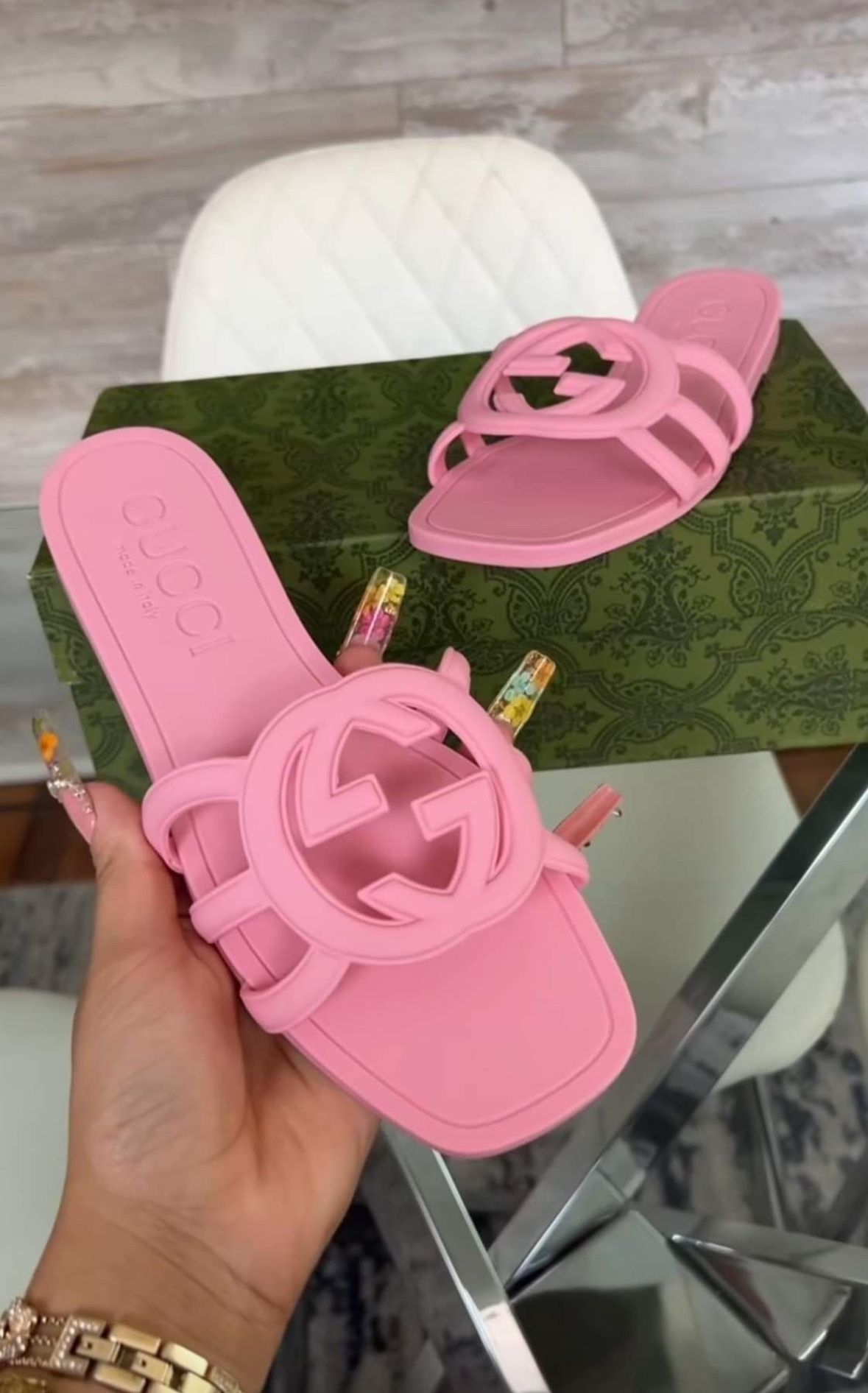 Size 6 Gucci Interlocking G Sandals