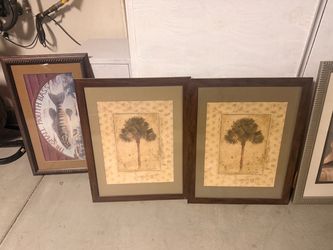 Framed Palm Tree Art Prints Set of 2