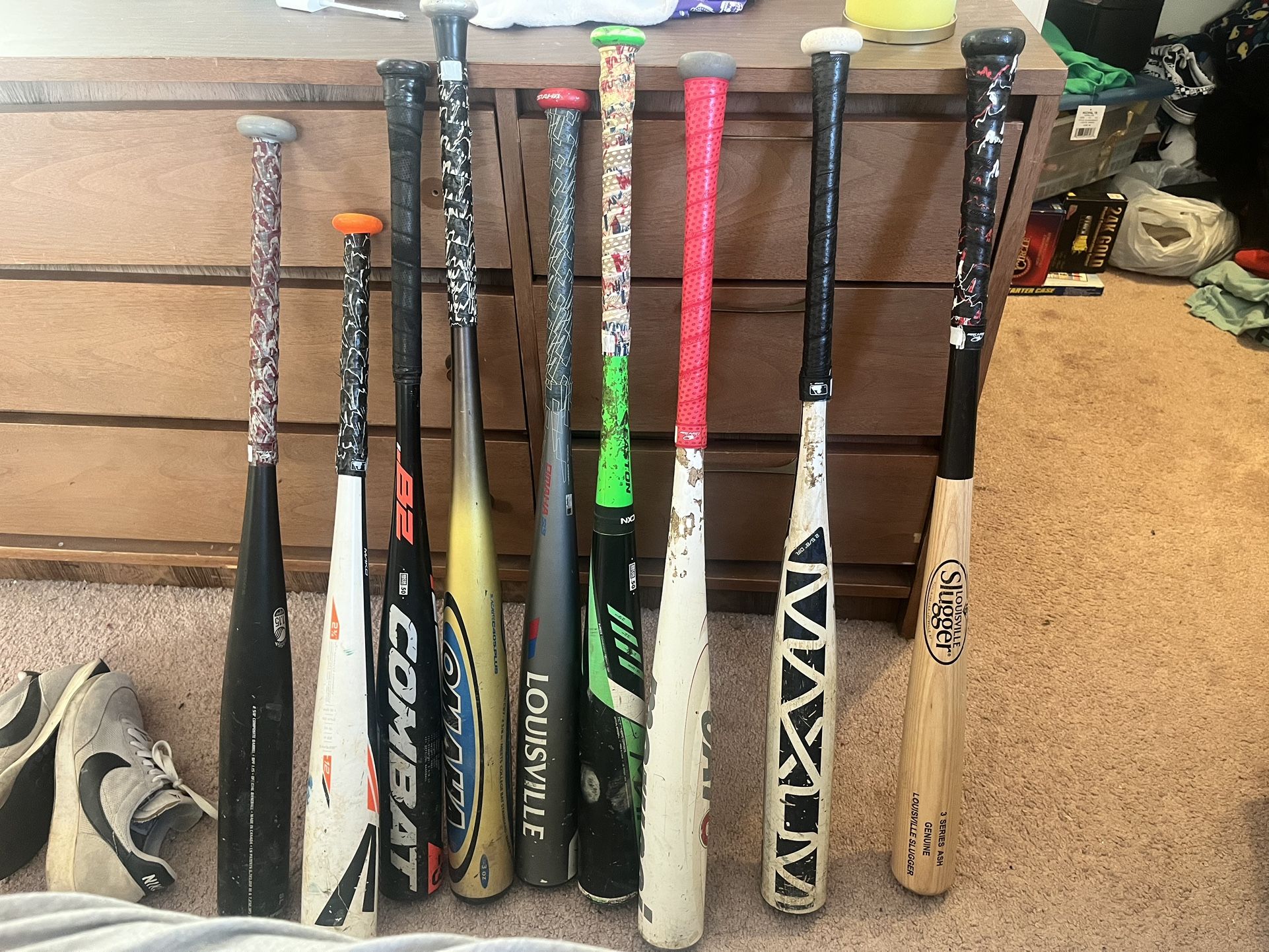 Random Assortment Of Baseball Bats