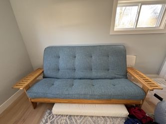 Futon Couch - Stratford 86” Wide Queen Futon & Mattress 