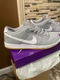 Nike SB Dunk Low Pro ISO grey/gum men size 8.5
