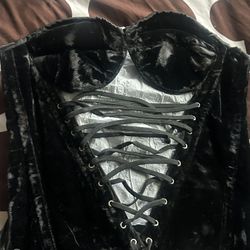 Remix La Corset Satin Black 