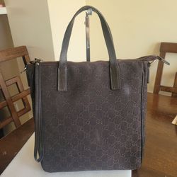 Authentic GUCCI GG Denim Canvas Tote Bag- USED(PRE-LOVED)