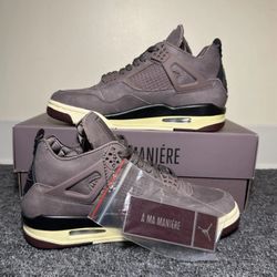 Jordan 4 Retro  A Ma Maniere Violet Ore Size 9