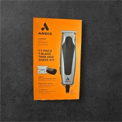 Andis inLINER Trim & Shave 11-Piece T-Blade Trim and Shave Kit