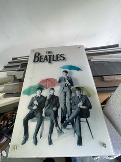 The Beatles Umbrella Photo Wall Plaque