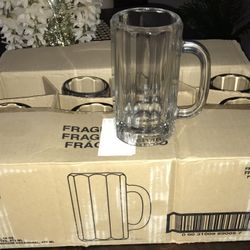 12 LIBBEY 16oz. BEER MUGS. (make a offer)