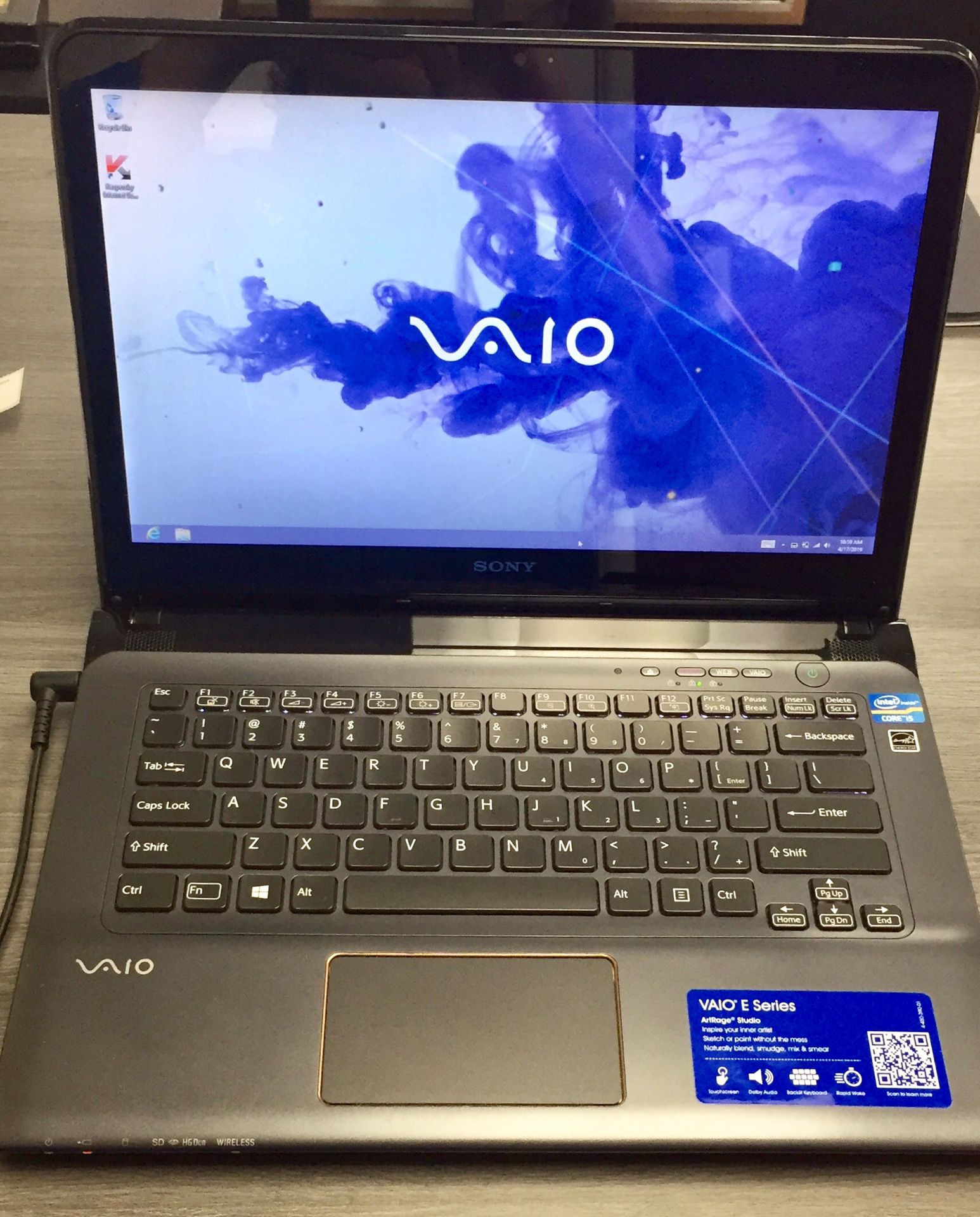 FAST SONY VAIO E-Series SVE14AJ16L 14” Personal Laptop Computer. Factory Restored, Excellent Condition. Intel core i5 Windows 8 OS & Touch Screen.