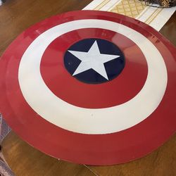 Metal Captain America shield