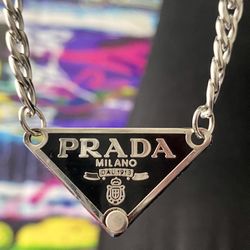 Repurposed Prada Triangle Necklace for Sale in Middle River MD OfferUp