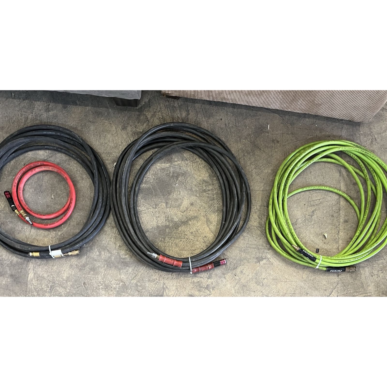 (4) Air compressor hose. 5’-$4, 13’-$8, 50’-$15