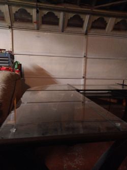 L-shaped 64-in computer glass desk