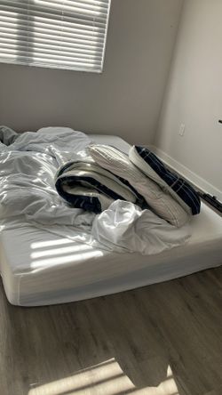 Queen size white mattress