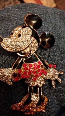 Walt Disney.rhinestone pin.