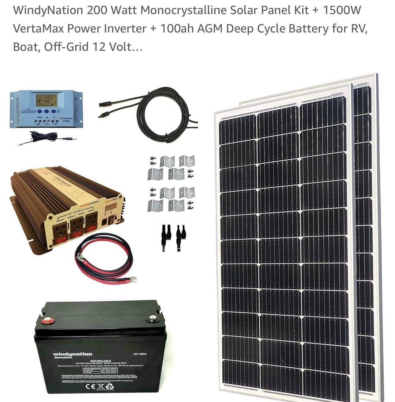 Wendy Nation Solar System RV boat Trailer, Brand New In Box. 350$ OBO. Can Deliver Within Reason