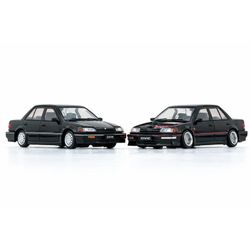 BM Creations 1:64 Honda Civic EF2 1991 RHD Black Diecast Model Car with Accessories