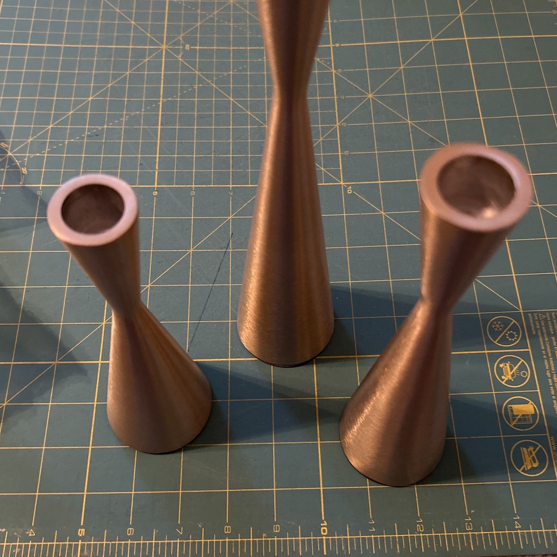 Candle Holder Lot Set Of 3 No Scratch Bottom Brand New House Warming Gift, Wedding Gift, Party Decor