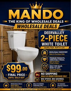 Two piece toilet