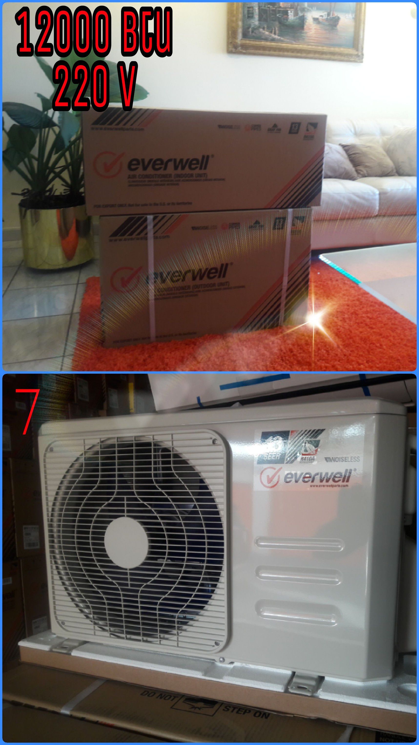 Air conditioner AC Split Minisplit Mini split Brackets 🏳️‍🌈 12000 BTU o 1 tonelada ‼️💥💯