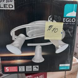 Brand New Eglo Jumila 3 Lights Matte Nickel Track Lighting Kit