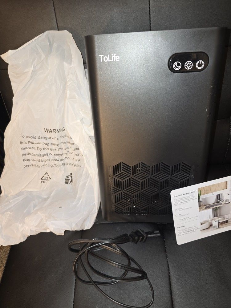 ToLife Home Dehumidifier – 1000 Sq. Ft. Coverage, LED Light, Auto Shut-Off – Like New