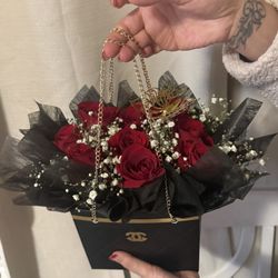 Channel Flower Purse 