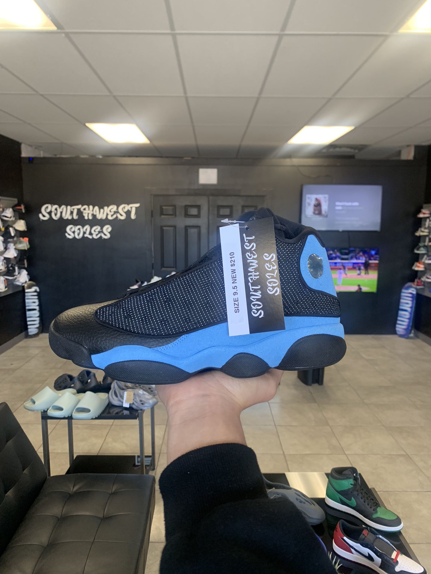 Jordan 13 Black Unc Size 9.5 Available In Store!