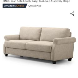 FREE $0!!!!  Grey/ Beige Sofa 