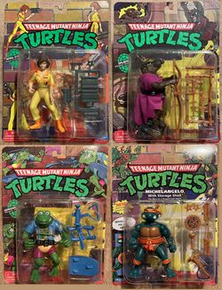 New Teenage Mutant Ninja Turtles Retro Action Figures Lot of 4