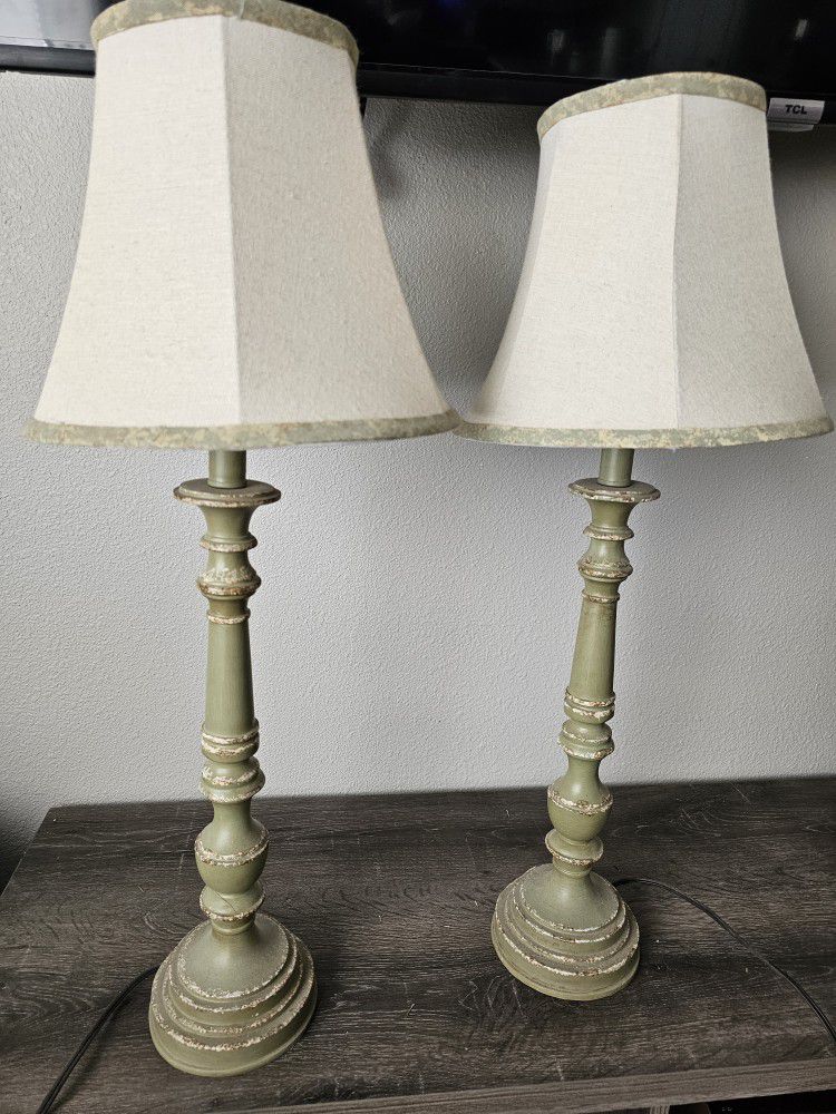 Rustic End Table Lamps