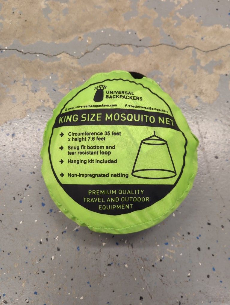 Universal Backpackers King Size Mosquito Net