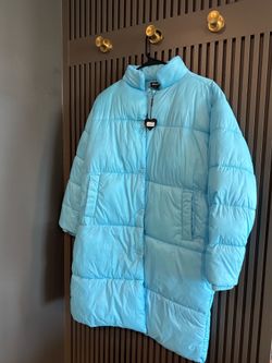 Blue puffer jacket size 12