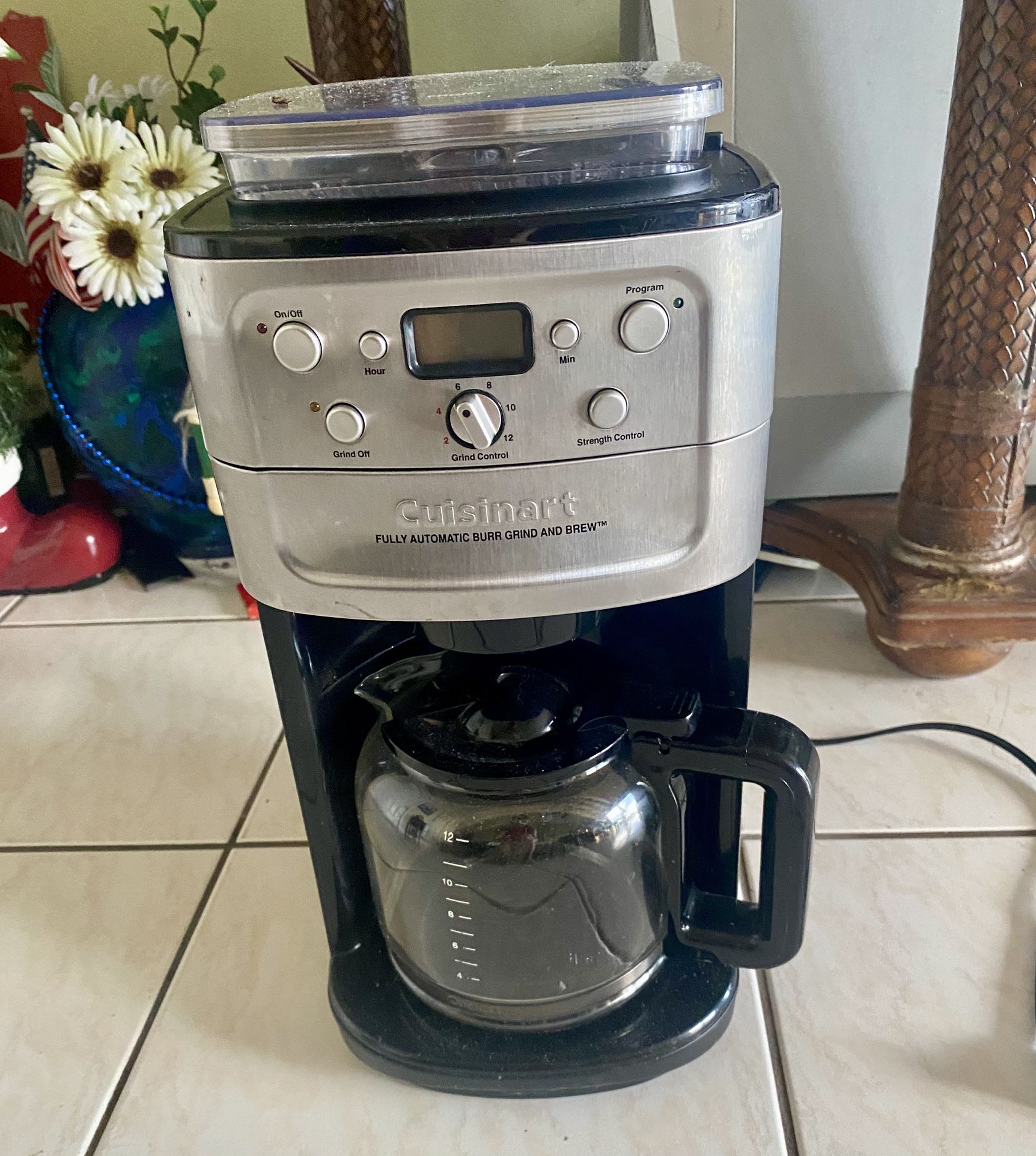 Coffee Maker, golf bag, bedframe