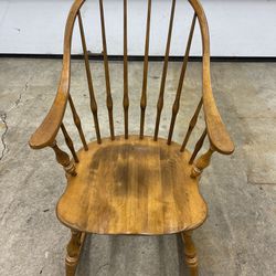 Reduced! ETHAN ALLEN Circa 1776 Solid Maple Windsor Style Rocking Chair 18-9710