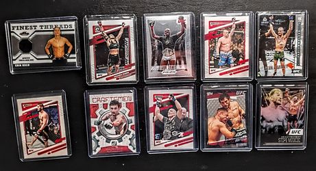 UFC legendary fighters 10 card lot .