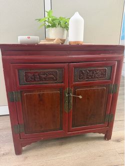 Red Cabinet for Sale $300