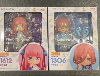 Good Smile Nendoroid Nino & Miku Nakano Figures Quintessential Quintuplets Nendoroids Bundle