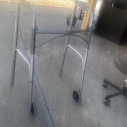 Walker With Wells Aluminum Strong And Folding For Carry Out 
