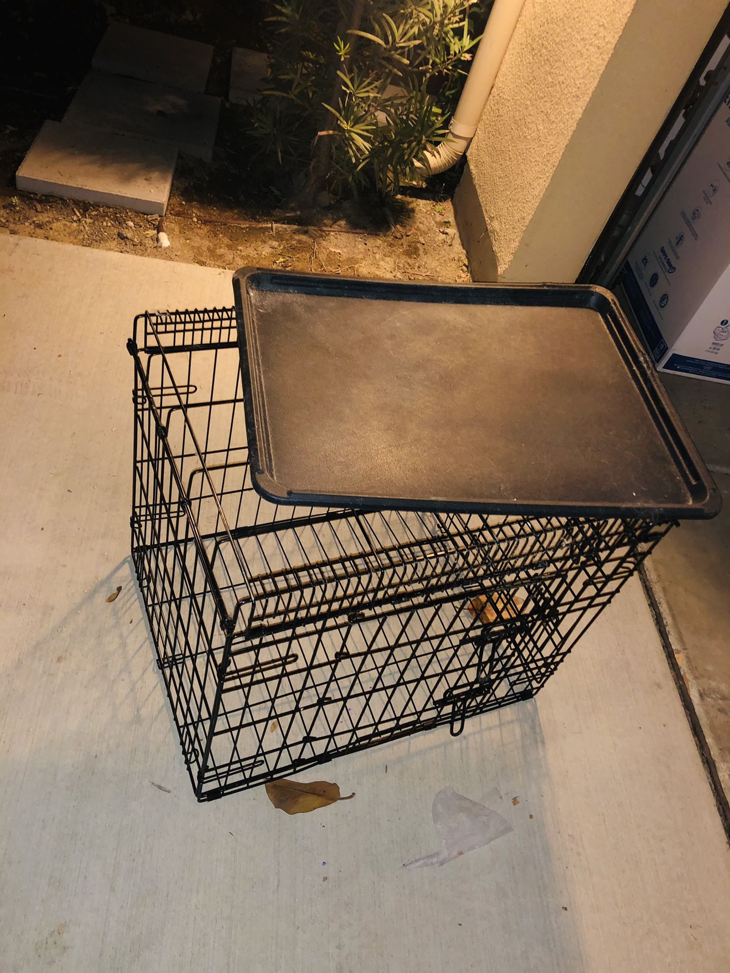 Dog Crate Dog Food Bowl Table GREAT DEAL🚀