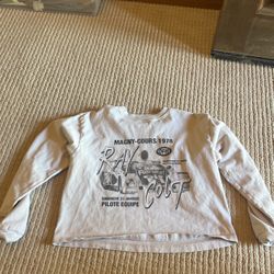 John Galt Grey Light Sweatshirt Cropped 