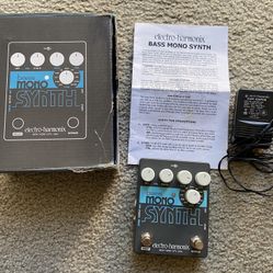 EHX bass mono synth guitar effects pedal