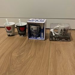 Espresso Mugs With Spoons Bundle