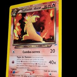 Typhlosion Obscur Holo 10/105 Neo Destiny French Dark Pokemon Card 2000 Rare