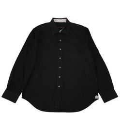 Robert Graham Button Down Shirt Mens 2XL XXL Black Paisley Jacquard Damask Golf