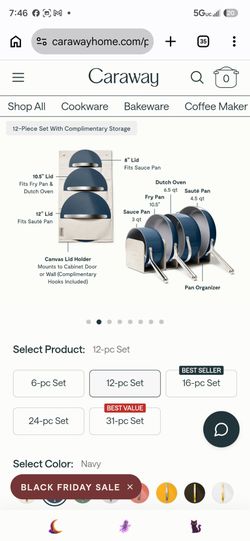 Caraway 12 piece set Blue