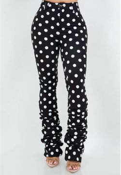 Polka Dot stretch pants